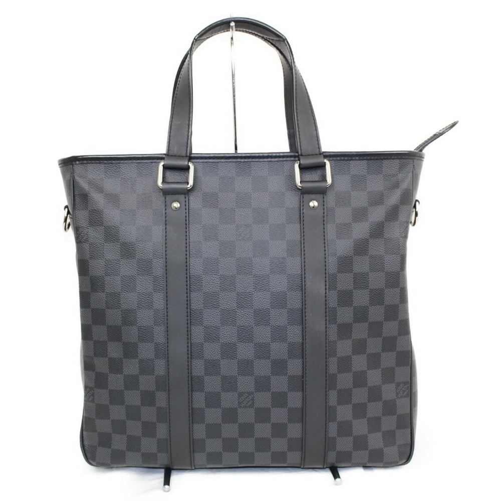 LOUIS VUITTON Tadao NM Damier Graphite Black Canvas Handbag